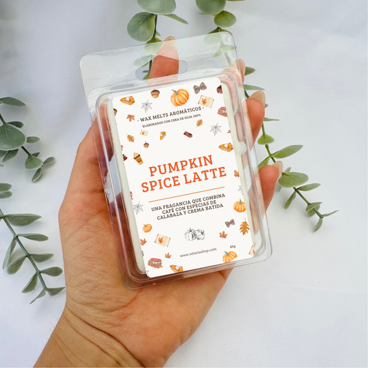 Wax Melt Pumpkin Spice Latte - Delicias de Temporada