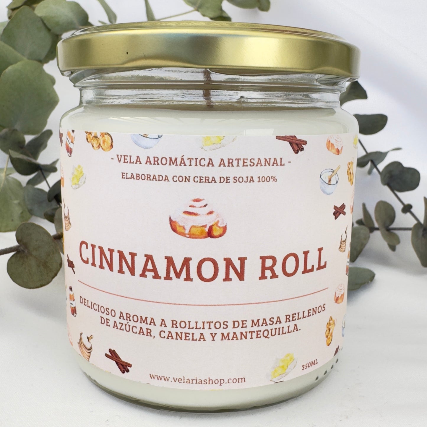 Vela Cinnamon Roll - Delicias de Temporada